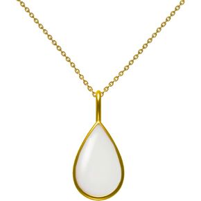 Love Catcher DIY Breast Milk Jewelry KIT, Sterling Silver Teardrop Breastmilk Necklace KIT, New Mom Gift, Mother's Day/Christmas/Birthday Gift for Her, Newborn Gift (Gold)