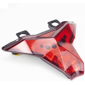 MZS Motorcycle Tail Light, LED Integrated Turn Signal Blinker Red Compatible with ZX6R 2018-2023 | ZX10R ZX-10R ZX10RR ZX-10RR 2016-2024 | Z1000 2014-2021