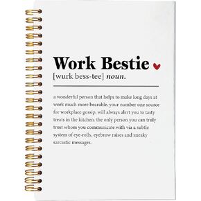 دفتر هدايا أخت الروح، هدايا أخت الروح للنساء، هدايا Bestie، هدايا BFF، هدايا الصداقة للنساء الأصدقاء، مجلة تعريف أخت الروح، دفتر ملاحظات حلزوني 5.5x8.3