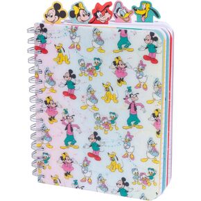 LOUNGEFLY Stationary Disney D100 Mickey and Friends Journal with TABS