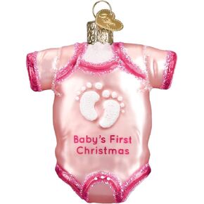 Old World Christmas Couples First Christmas Glass Blown Ornament for Christmas Tree