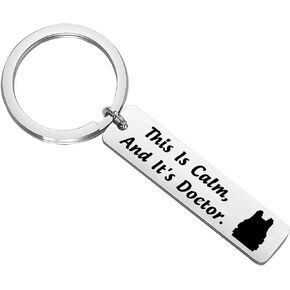 CENWA Criminal Show Inspired Gift This is Calm and Its Doctor Keychain Criminal Show Fans Gift