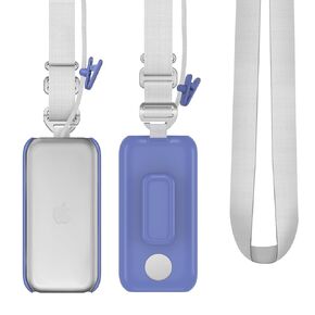 Battery Holder Compatible with Apple Vision Pro,Portable Battery Holder with Belt Clip and Cross-Body Strap,Vision Pro Battery Accessories(Blue)