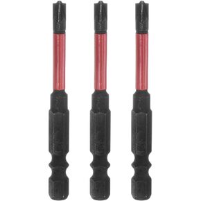 HARFINGTON 3pcs Phillips Slotted Head Screwdriver Bits FPZ3 2.6" Length 1/4" Hex Shank S2 Steel Magnetic Flat Cross Head Electrician Bit