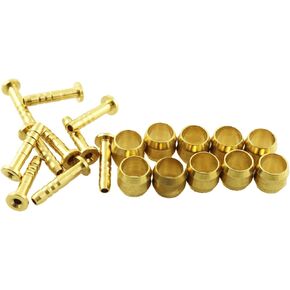 10PCS Bicycle Brake Hose Olive and Brass Connecting Insert Kit for BH59 Hydraulic Disc Brake Hose