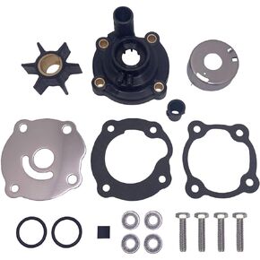 395270 Water Pump Impeller Repair Kit with Housing for Johnson Evinrude OMC 14 20 25 28 35 HP Outboard Boat Motor Engine Parts Replacement 394393 0395270 0394393 Sierra Marine 18-3383