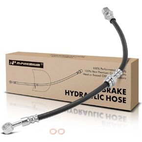 A-Premium Front Passenger Brake Hydraulic Hose Compatible with Select Chevy and Suzuki Models - Optra 2006-2010, Forenza 2004-2008, Reno 2005-2008 - Replace# 96397201