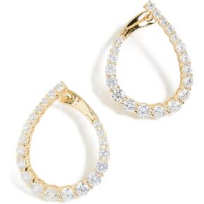 SHASHI Women's Pave Twist Hoops in Saudi Arabia