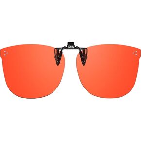 Clip On Blue Light Blocking Glasses for Big Prescription Glasses Women Men, Fit Over Glasses for Computer, TV, Gaming