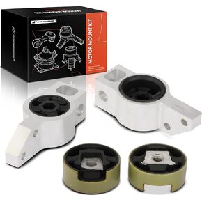 A-Premium 4PCS Front Engine Motor Mount Kit Compatible with Volkswagen Jetta 2005-2013, Eos 2007-2016, GTI/Rabbit 2006-2009, R32 2008 & Audi A3, A3 Quattro 2006-2013, 1.9L 2.0L 2.5L 3.2L, Side Support