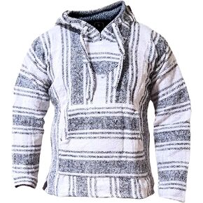 Gamboa Baja Hoodie for Men and Women Mexican Drug Rug Mens Poncho Sweater Beach Surf Pullover