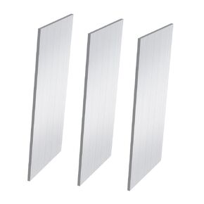 6061 Aluminum Bar，25/32"Thickness x 25/32"Width x 12"Length Rectangle Aluminum Flat Bars，3 Pcs