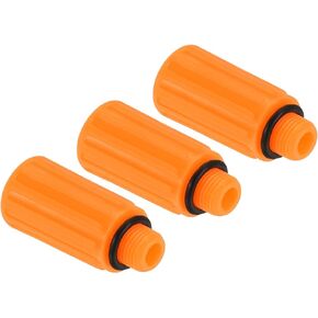 PATIKIL Air Compressor Oil Cap Plug, 3 Pack 15.5mm Replacement Oil Fill Breather Vent Cap for Common Air Compressor, Yellow