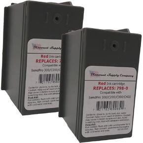 2-Pack of SL-798-0 Compatible Ink Cartridges for Sendpro C200, C300 and C400 Postage Meters