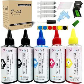 F-ink 5 Bottles Ink and Refill Kits Compatible for Canon Ink Cartridges 275 276 260 261 245 246 PG-275XL CL 276XL PG-260XL CL-261XL PG-245XL CL-246XL