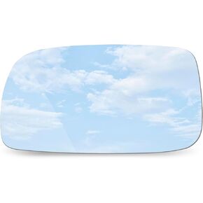 Mirror Glass Driver Left Side fit for 2007 2008 2009 2010 2011 2012 Toyota Camry Camry Hybrid(Only USA Built) with Adhesive Flat No Backing Plate