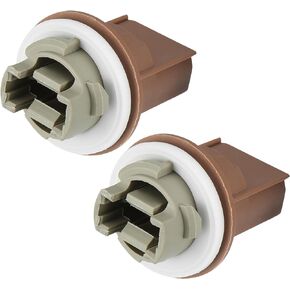 Turn Signal Tail Light Socket 2U5Z13411SA Tail Lamp Plug Connectors Holder Brown for Ford F150 F20 F350 2014-2016 (Set of 2)