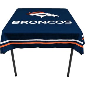 WinCraft Denver Broncos Logo Tablecloth and Square Table Cover Overlay