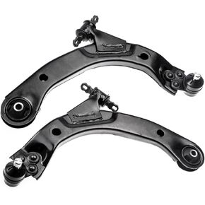 Front Lower Control Arm and Ball Joint Assembly Compatible With Cobalt HHR Pontiac G5 Pursuit Saturn Ion (Fit RPO code FE1) AUQDD 2PC K620302 K620301 Suspension 521-321 521-322 (Left and Right)