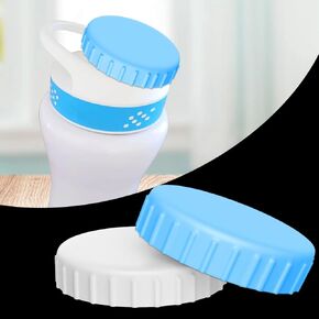 2 Pack Keeper Caps for Cirkul Water Bottle, Compatible with Cirkul Flavors Cartridges, Accessories for Cirkul, Essential for Circle Water Bottle, Replacement Lid Cap for Cirkul Water Bottle(W+Pink)