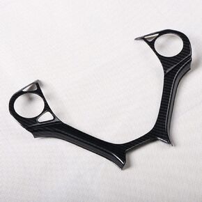For Honda Civic 2012 2013 2014 2015 Carbon Fiber Style ABS Steering Wheel Frame Cover Trim