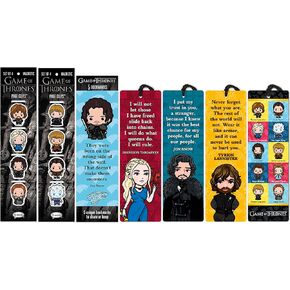 Re-marks “Game of Thrones" Character Bookmarks, Magnetic Page Clips, 2 Sets of 4 Page Clips, 8 Clips Total