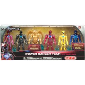 Bandai Collectible Power Rangers Team 6-Piece Set With Exclusive Metallic Goldar in Kuwait