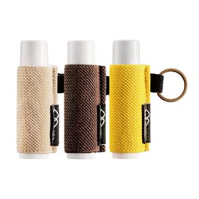 WK IEASON Lip Balm Sleeves Holder Keychain 3pcs Clip on Chapstick Lipstick Sleeves Keychain Holder Pouch Tight-Knit Elastic Lipstick Sleeves Key Ring(Black/Jade/Orange)