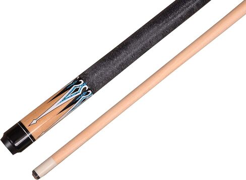 عصا بلياردو مكونة من قطعتين من الخشب الصلب من خشب القيقب الكندي مقاس 58 بوصة مع غلاف أيرلندي اختر 18-21 أونصة باللون الأزرق الداكن in Kuwait