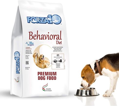 Forza10 Behavioral Calming Dry Dog Food - Contains Valerian Root to Calm Dogs, Helps with Dog Anxiety, Stress Relief, Barking, Thunderstorms, 6 Pound Bag, for Adult Dogs, Wild Caught Anchovy Flavor in Saudi Arabia