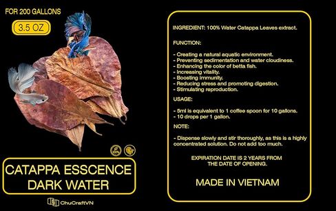 مستخلص أوراق كاتابا للمياه الداكنة من أكواتيكس للبيتا، زجاجة واحدة بسعة 200 جالون in Kuwait