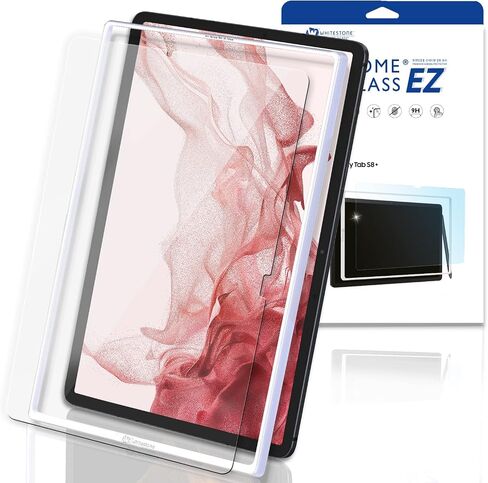 واقي شاشة DOME GLASS Whitestone EZ لجهاز Galaxy Tab S8 Ultra (14.6 بوصة) درع زجاجي مقوى بتغطية كاملة [سهل التركيب] من Whitestone لجهاز Galaxy Tab S8 Ultra - عبوة واحدة in Kuwait