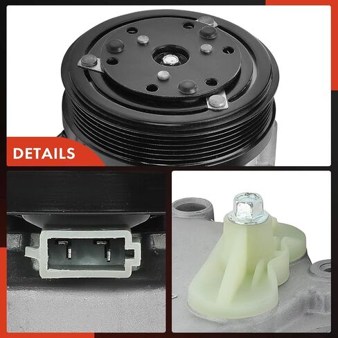 A-Premium Air Conditioner AC Compressor with Clutch Compatible with Ford Focus 2.0L 2003-2004, Mercury Sable 3.0L 1996-2000 in Saudi Arabia