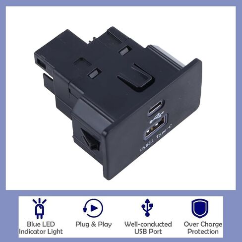 SYNC 3 Carplay USB Interface Hub USB+Type-C Module متوافق مع Ford 2016-2020، SYNC 3 الإصدار 3.4 Media Hub Type-c شحن أسرع ناقل حركة مستقر HC3Z-19A387-E in Kuwait