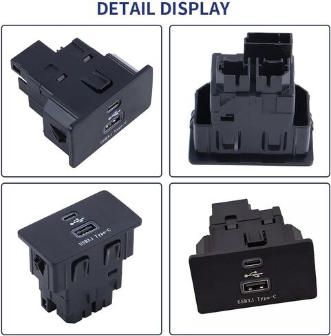 SYNC 3 Carplay USB Interface Hub USB+Type-C Module متوافق مع Ford 2016-2020، SYNC 3 الإصدار 3.4 Media Hub Type-c شحن أسرع ناقل حركة مستقر HC3Z-19A387-E in Kuwait