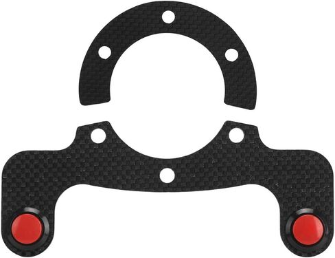 Steering Wheel Horn Button, Carbon Fiber External Horn Button Kits for 6 Bolts Steering Wheel (Dual Button) in Saudi Arabia