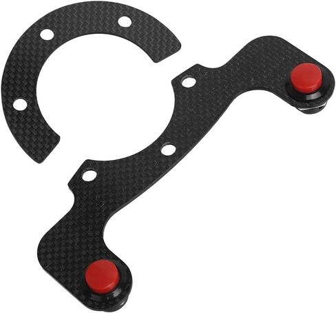 Steering Wheel Horn Button, Carbon Fiber External Horn Button Kits for 6 Bolts Steering Wheel (Dual Button) in Saudi Arabia