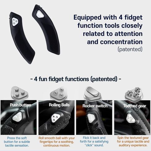 ليس غطاء عجلة القيادة، أداة وظيفة فيدجيت مرتبطة بشكل وثيق بالانتباه والتركيز: Kimyo Works Fidget Steer Grip in Saudi Arabia