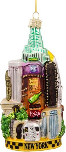 Kurt Adler C4055 New York Glass Cityscape Ornament, 5-1/2-Inch in Saudi Arabia