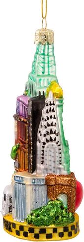 Kurt Adler C4055 New York Glass Cityscape Ornament, 5-1/2-Inch in Saudi Arabia