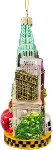 Kurt Adler C4055 New York Glass Cityscape Ornament, 5-1/2-Inch in Saudi Arabia