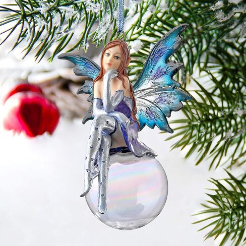 Design Toscano The Snow Fairy Goddess Holiday Ornament, Single in Saudi Arabia