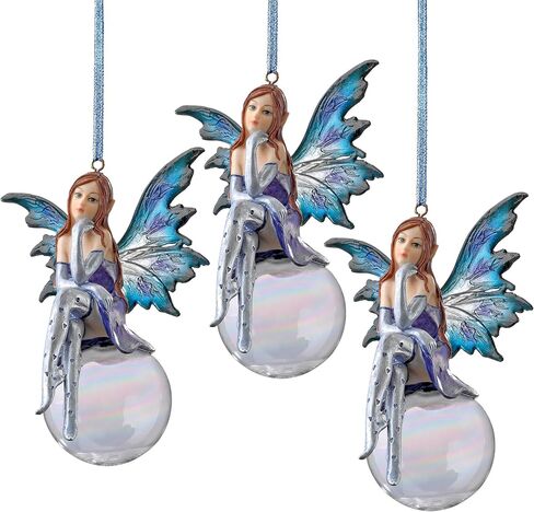 Design Toscano The Snow Fairy Goddess Holiday Ornament, Single in Saudi Arabia
