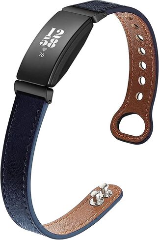 Wongeto Leather Bands Compatible with Fitbit Inspire 2 bands/Inspire HR bands/Inspire Bands, Genuine Leather Quick Release Strap for Fitbit Inspire Fitness Tracker Women Men in Saudi Arabia
