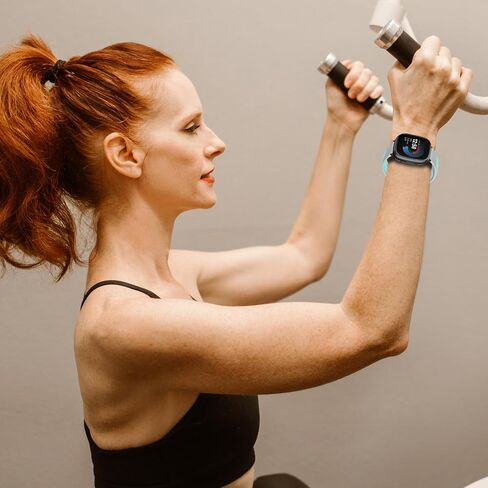Mosstek Compatible with Fitbit Versa 4 Bands/Fitbit Versa 3 Bands for Men Women, Sport Silicone Bands for Sense/Sense 2 Bands for Women Men in Saudi Arabia