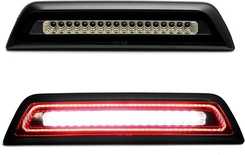 عدسة iJDMTOY المدخنة F1 Style Strobe تتميز بمصباح LED عالي التركيب للفرامل الثالثة/مجموعة ضوء التخليص متوافقة مع 2016-23 Toyota Tacoma ذات الكابينة المزدوجة ذات 4 أبواب in Saudi Arabia