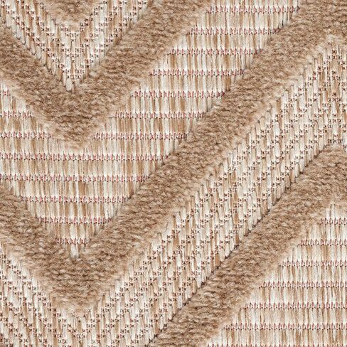Nourison Versatile Indoor/Outdoor Silver Grey 5' x 7' Area-Rug, Easy-Cleaning, Non Shedding, Bed Room, Living Room, Dining Room, Deck, Backyard, Patio, High Traffic Area (5x7) in Saudi Arabia