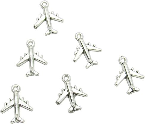 60 قطعة من حليات طائرة الهواء الفضية لصنع المجوهرات وقلادة الأساور اليدوية in Kuwait