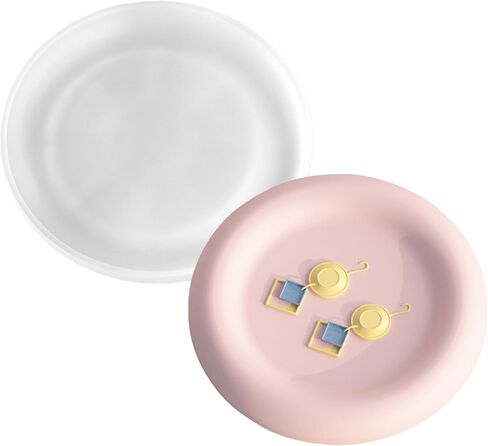 Tray Silicone Molds Large Resin Tray Molds Round Heart Flower Shape Plate Mold Irregular Organizer Casting Mold Epoxy Resin Moulds for Jewelry Storage DIY Art Craft Home Decor (Flower) in Saudi Arabia