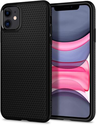 Spigen Liquid Air Armor مصمم لحافظة iPhone 11 (2019) - أسود مطفي in Saudi Arabia